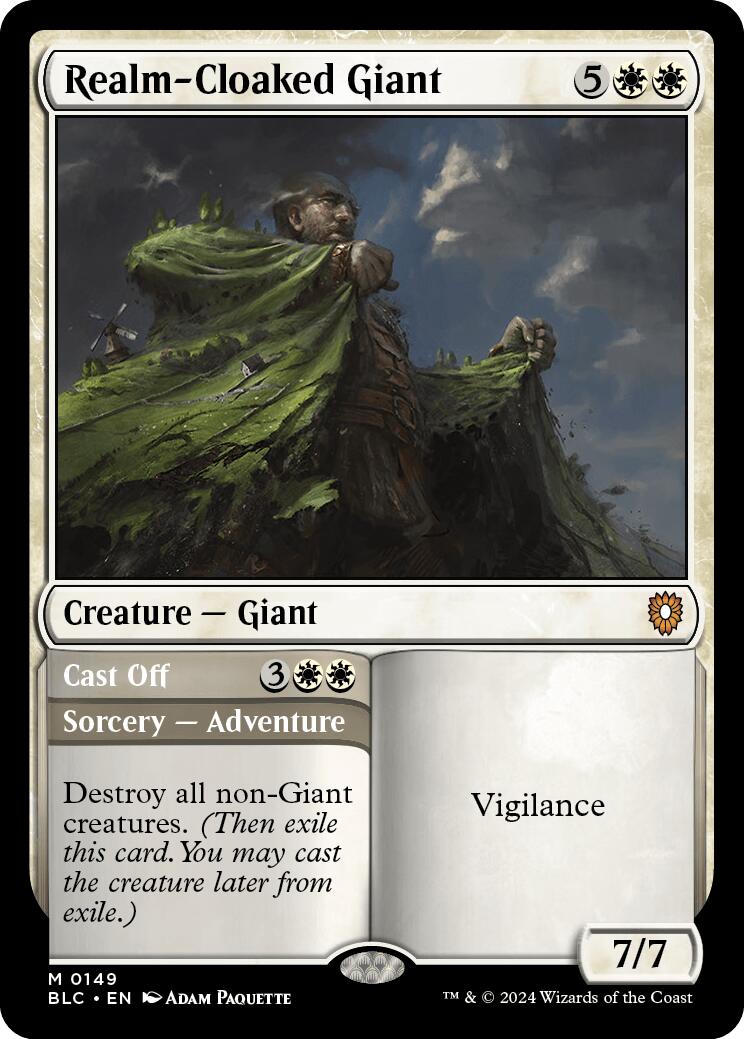 Realm-Cloaked Giant [Bloomburrow Commander] MTG Single Magic: The Gathering | Red Claw Gaming