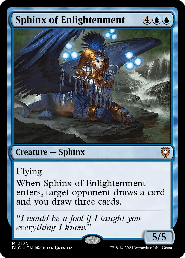 Sphinx of Enlightenment [Bloomburrow Commander] MTG Single Magic: The Gathering | Red Claw Gaming