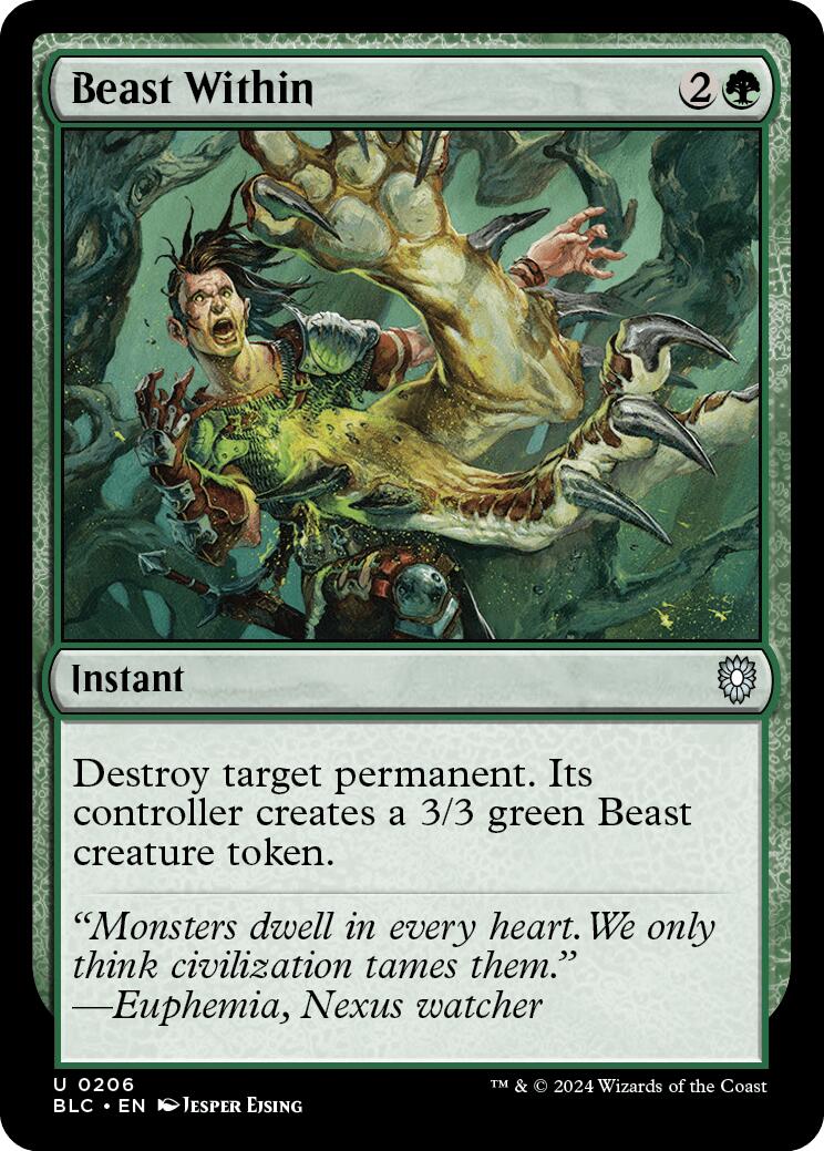 Beast Within [Bloomburrow Commander] MTG Single Magic: The Gathering | Red Claw Gaming