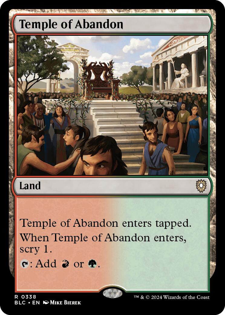 Temple of Abandon [Bloomburrow Commander] MTG Single Magic: The Gathering | Red Claw Gaming