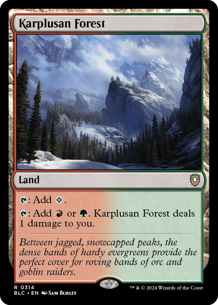 Karplusan Forest [Bloomburrow Commander] MTG Single Magic: The Gathering | Red Claw Gaming