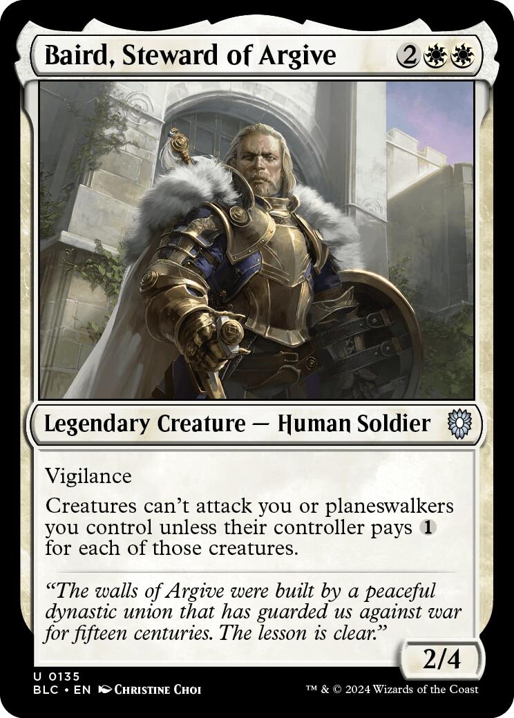 Baird, Steward of Argive [Bloomburrow Commander] MTG Single Magic: The Gathering | Red Claw Gaming