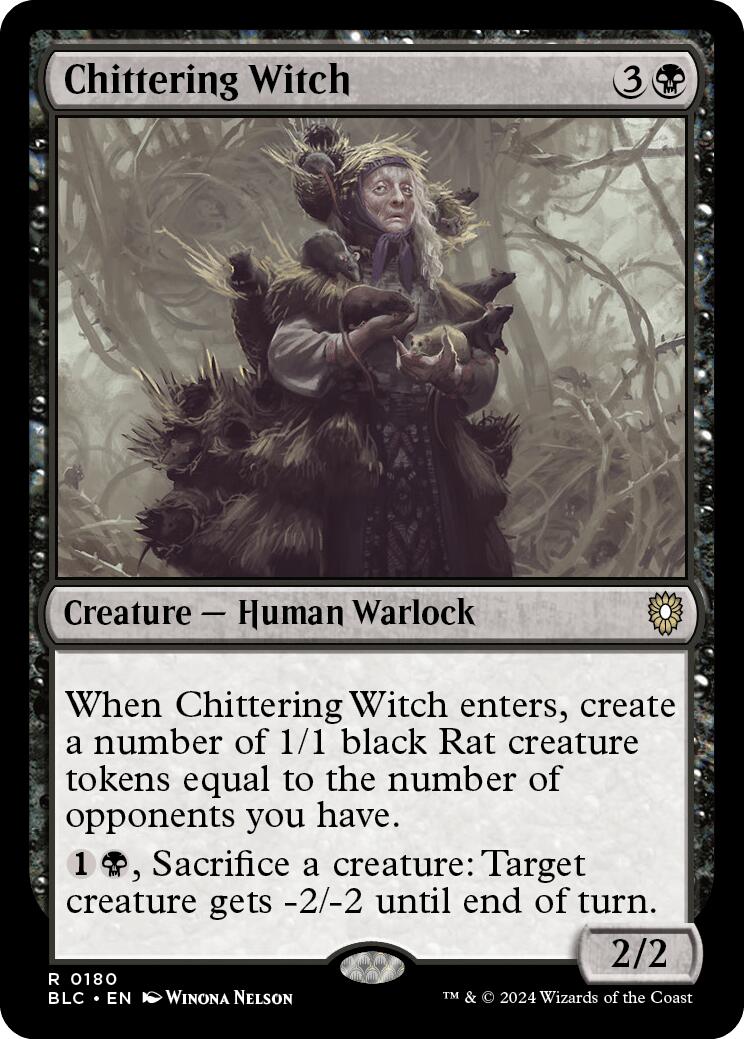 Chittering Witch [Bloomburrow Commander] MTG Single Magic: The Gathering | Red Claw Gaming