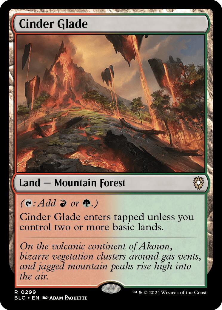 Cinder Glade [Bloomburrow Commander] MTG Single Magic: The Gathering | Red Claw Gaming