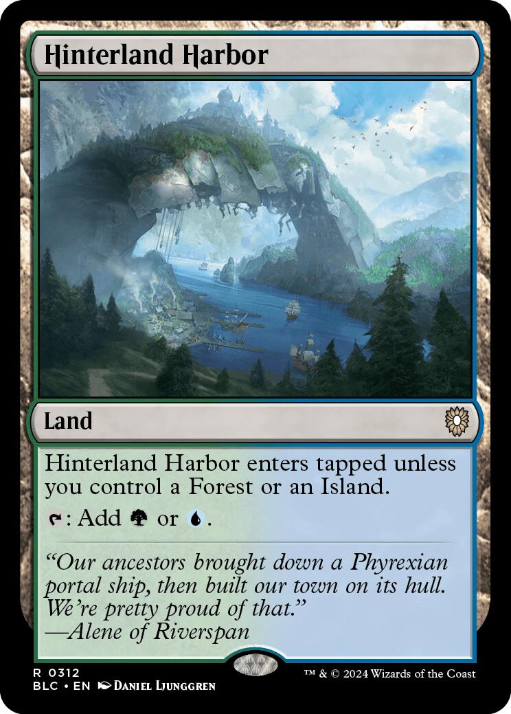 Hinterland Harbor [Bloomburrow Commander] MTG Single Magic: The Gathering | Red Claw Gaming