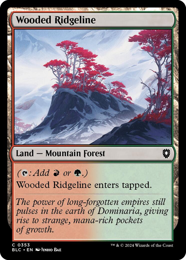 Wooded Ridgeline [Bloomburrow Commander] MTG Single Magic: The Gathering | Red Claw Gaming
