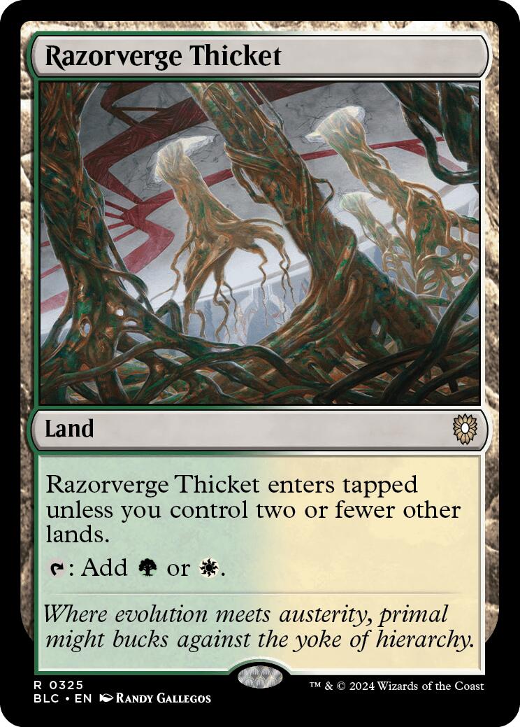 Razorverge Thicket [Bloomburrow Commander] MTG Single Magic: The Gathering | Red Claw Gaming