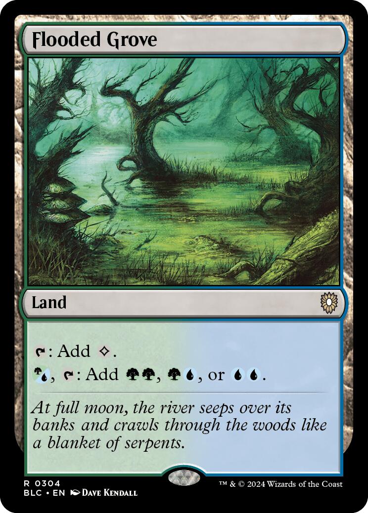 Flooded Grove [Bloomburrow Commander] MTG Single Magic: The Gathering | Red Claw Gaming