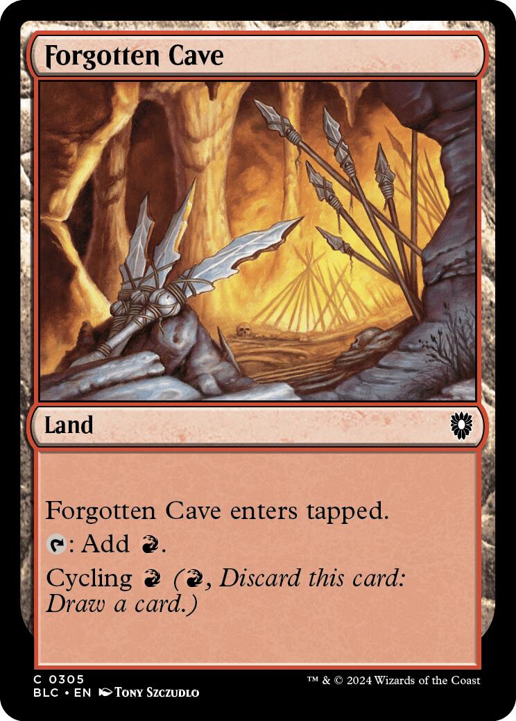 Forgotten Cave [Bloomburrow Commander] MTG Single Magic: The Gathering | Red Claw Gaming
