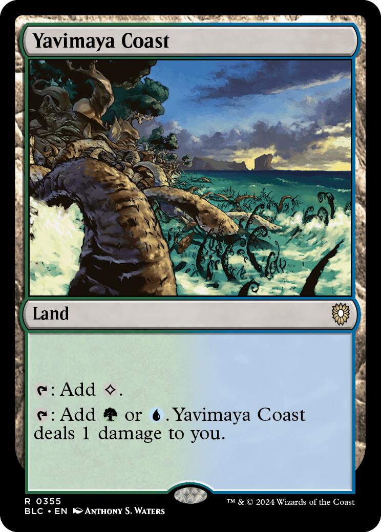 Yavimaya Coast [Bloomburrow Commander] MTG Single Magic: The Gathering | Red Claw Gaming