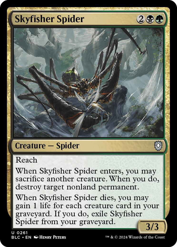 Skyfisher Spider [Bloomburrow Commander] MTG Single Magic: The Gathering | Red Claw Gaming
