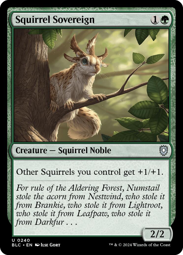 Squirrel Sovereign [Bloomburrow Commander] MTG Single Magic: The Gathering | Red Claw Gaming