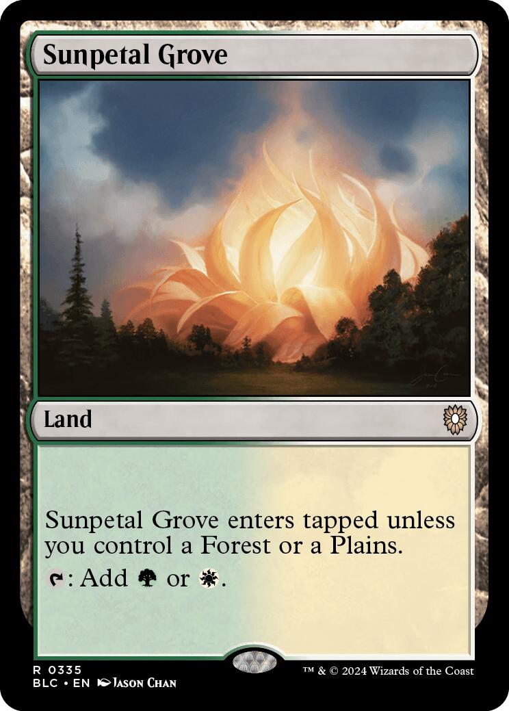 Sunpetal Grove [Bloomburrow Commander] MTG Single Magic: The Gathering | Red Claw Gaming
