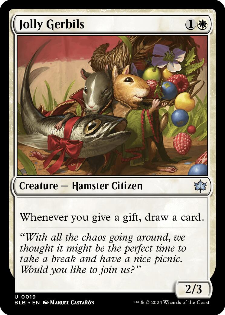 Jolly Gerbils [Bloomburrow] MTG Single Magic: The Gathering    | Red Claw Gaming