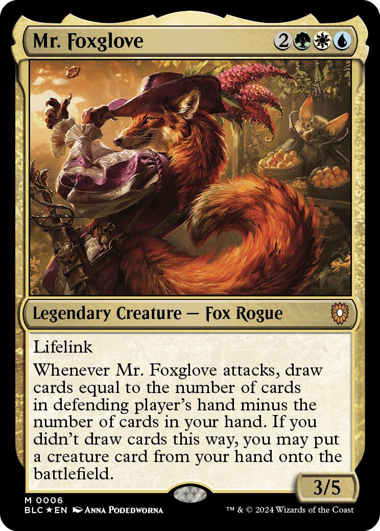 Mr. Foxglove [Bloomburrow Commander] MTG Single Magic: The Gathering | Red Claw Gaming