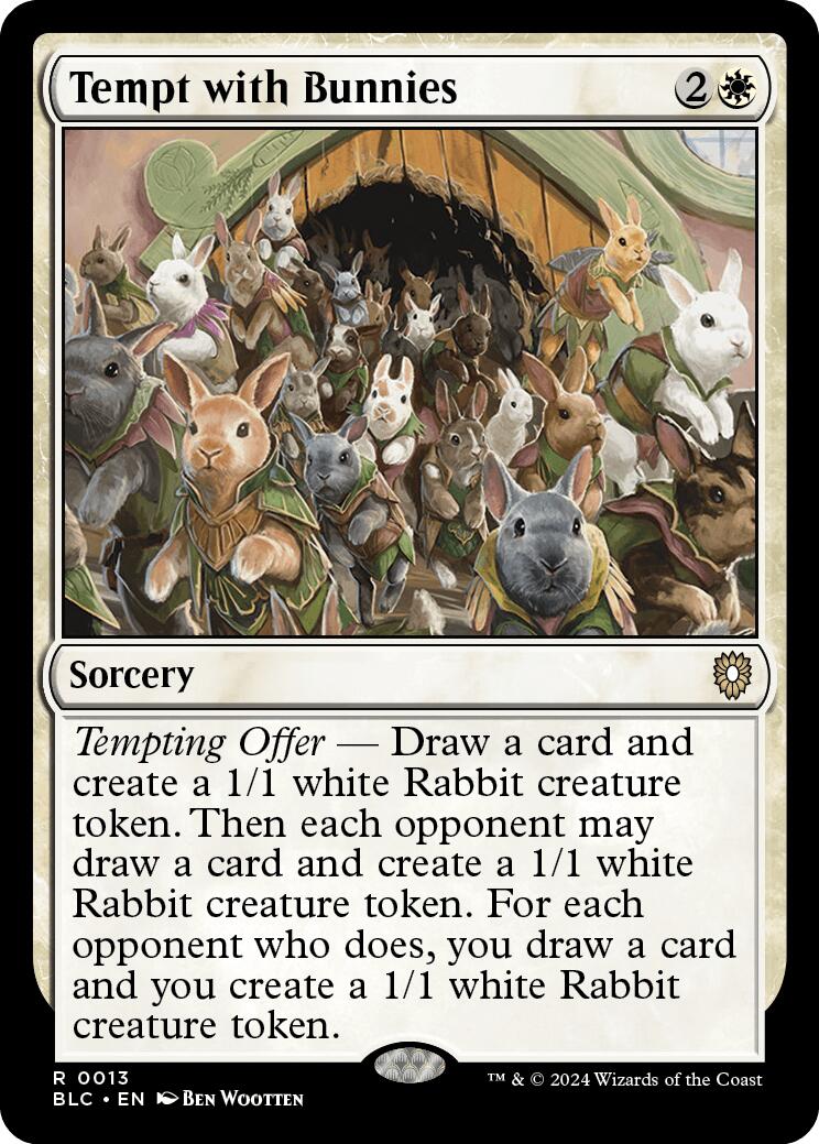 Tempt with Bunnies [Bloomburrow Commander] MTG Single Magic: The Gathering | Red Claw Gaming