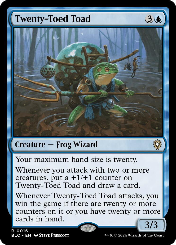 Twenty-Toed Toad [Bloomburrow Commander] MTG Single Magic: The Gathering | Red Claw Gaming