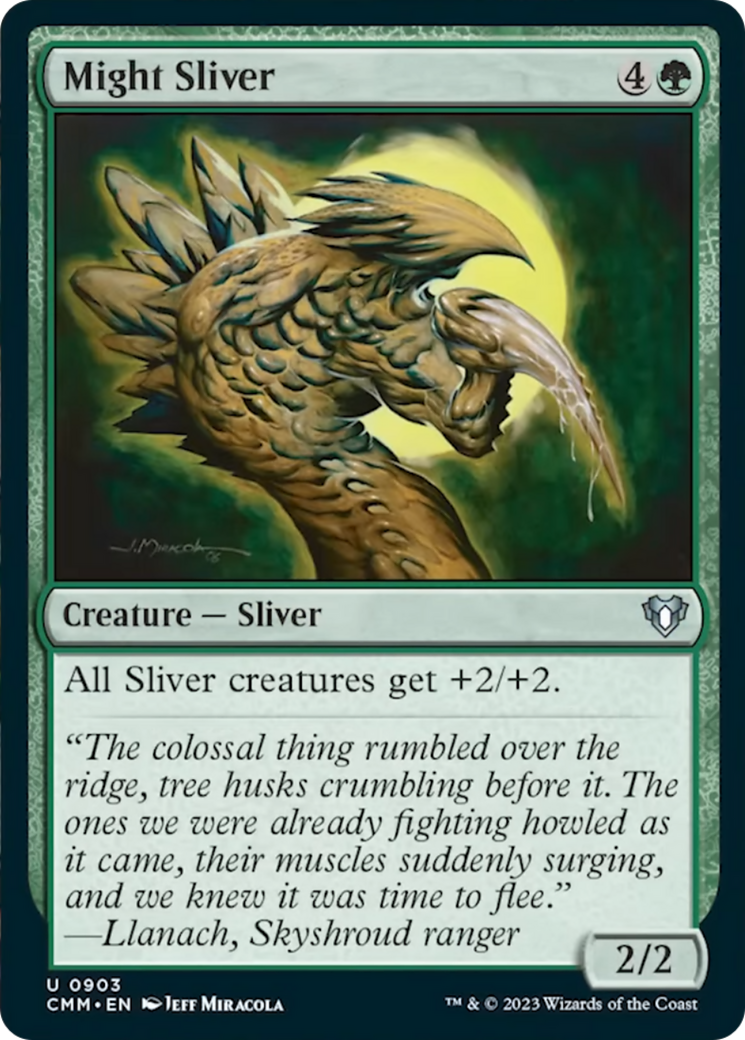 Might Sliver [Commander Masters] MTG Single Magic: The Gathering | Red Claw Gaming