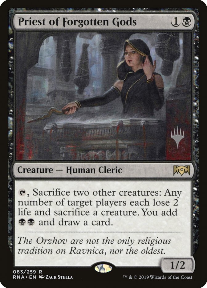 Priest of Forgotten Gods (Promo Pack) [Ravnica Allegiance Promos] MTG Single Magic: The Gathering | Red Claw Gaming