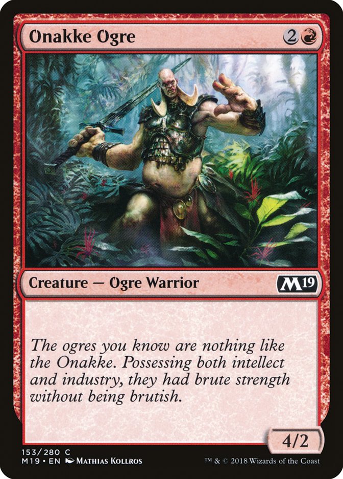 Onakke Ogre [Core Set 2019] MTG Single Magic: The Gathering | Red Claw Gaming