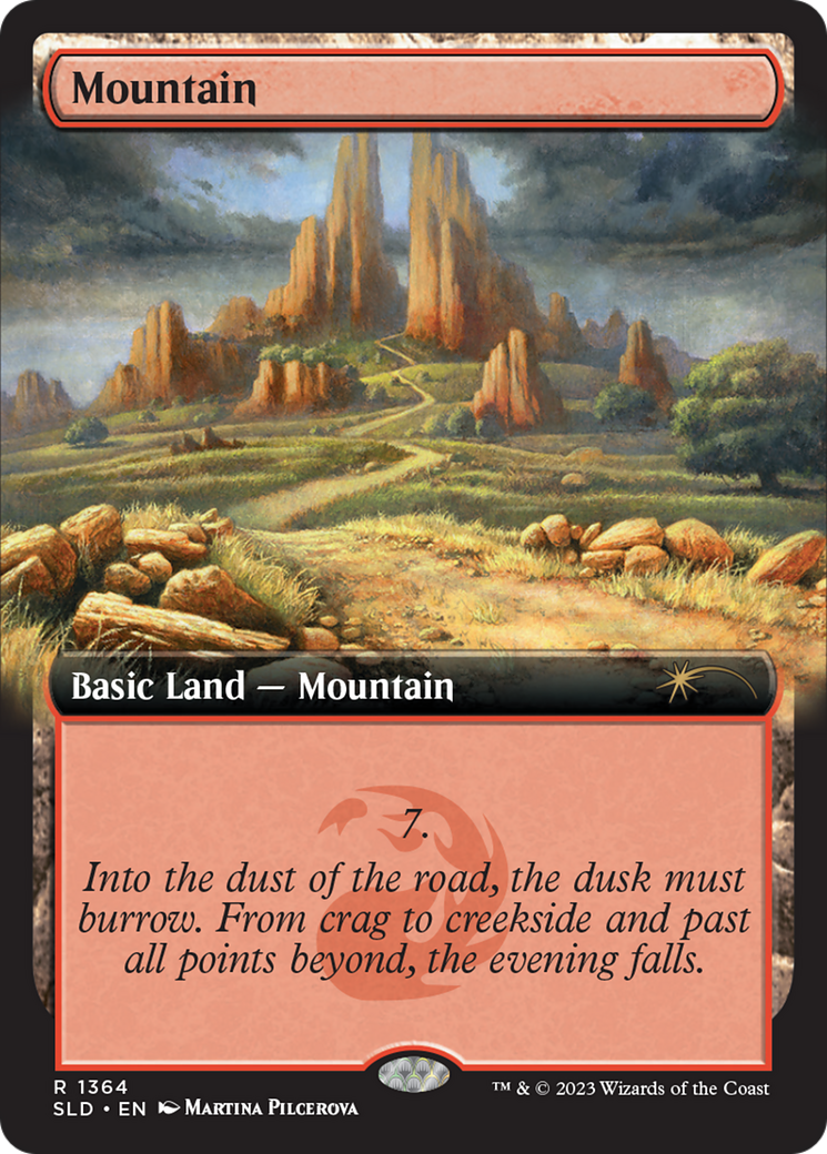 Mountain (1364) [Secret Lair Drop Series] MTG Single Magic: The Gathering | Red Claw Gaming
