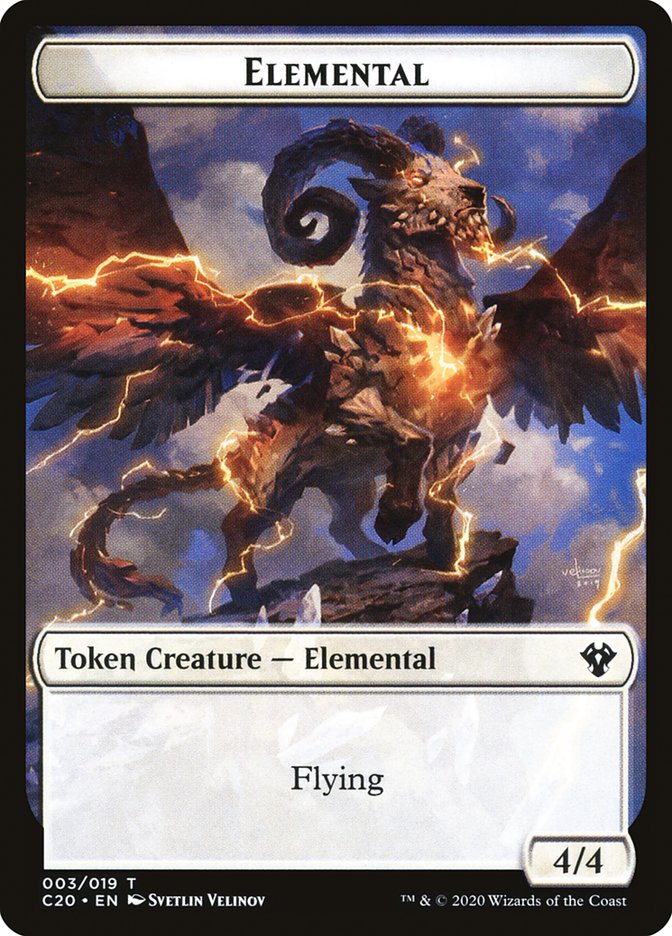 Kraken // Elemental (010) Double-Sided Token [Commander 2020 Tokens] MTG Single Magic: The Gathering | Red Claw Gaming