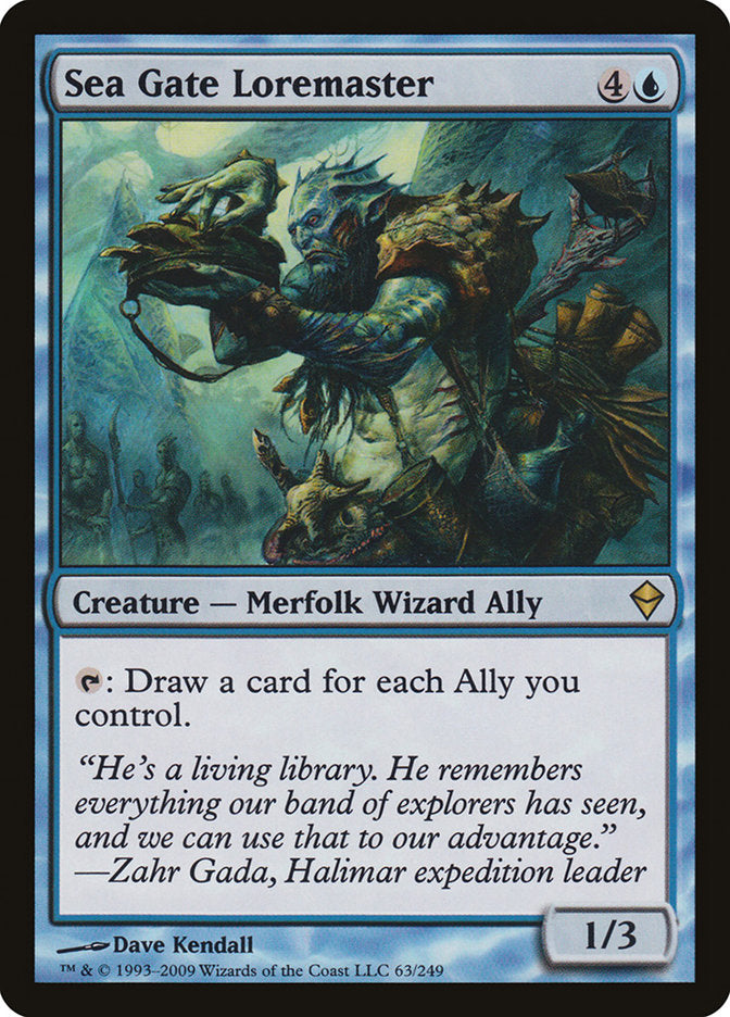 Sea Gate Loremaster [Zendikar] MTG Single Magic: The Gathering | Red Claw Gaming