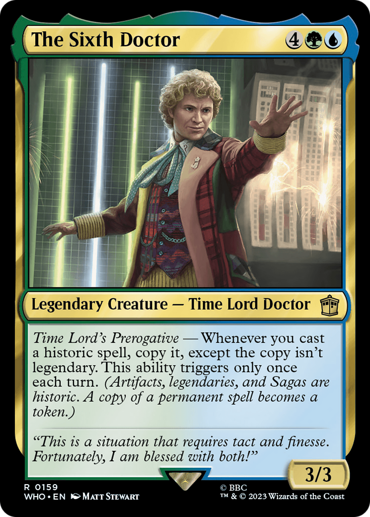The Sixth Doctor [Doctor Who] MTG Single Magic: The Gathering | Red Claw Gaming