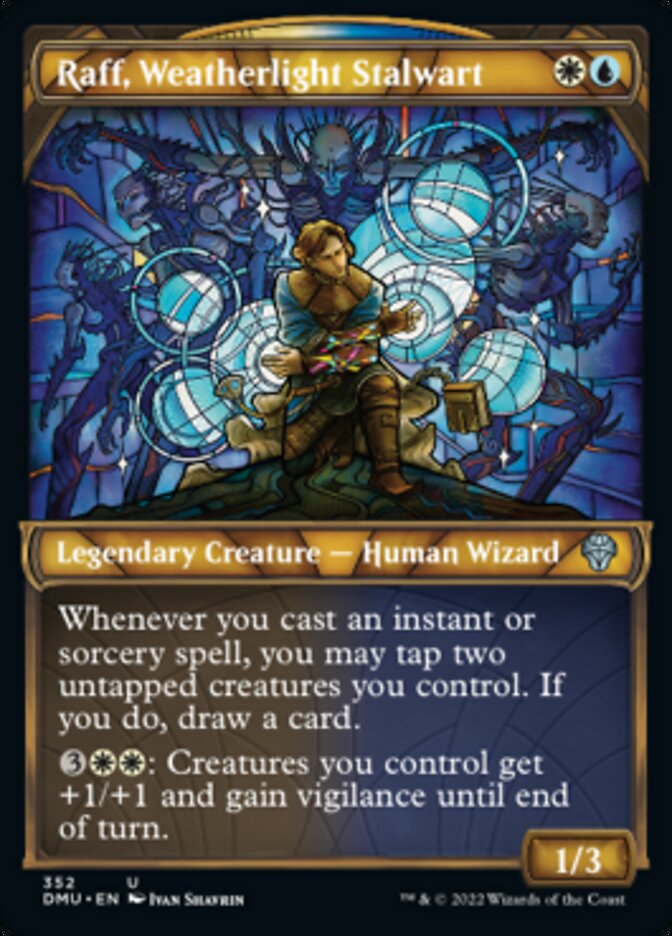 Raff, Weatherlight Stalwart (Showcase Textured) [Dominaria United] MTG Single Magic: The Gathering | Red Claw Gaming