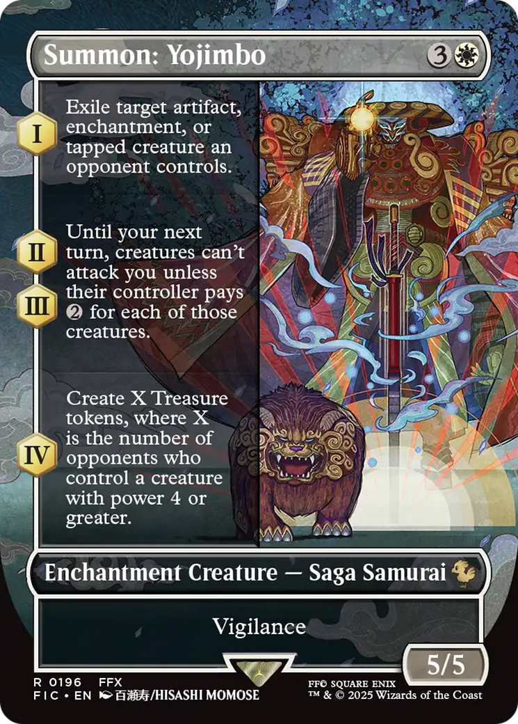 Summon: Yojimbo (Borderless) [FINAL FANTASY Commander] MTG Single Magic: The Gathering | Red Claw Gaming