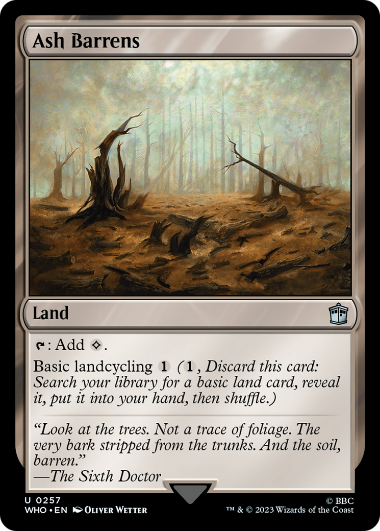 Ash Barrens [Doctor Who] MTG Single Magic: The Gathering | Red Claw Gaming