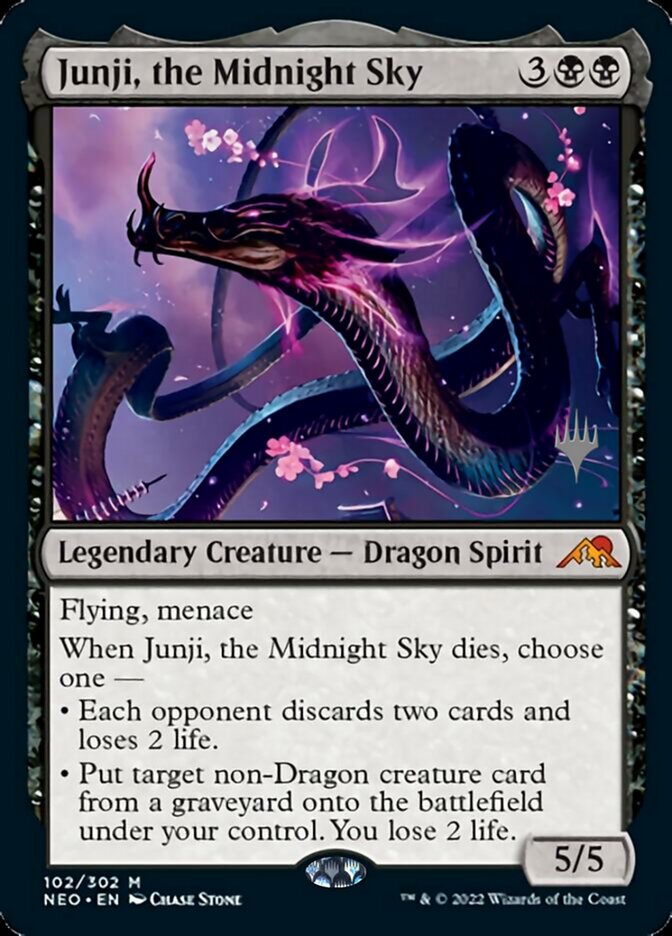 Junji, the Midnight Sky (Promo Pack) [Kamigawa: Neon Dynasty Promos] MTG Single Magic: The Gathering | Red Claw Gaming