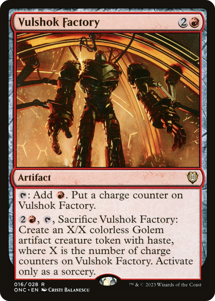 Vulshok Factory [Phyrexia: All Will Be One Commander] MTG Single Magic: The Gathering    | Red Claw Gaming