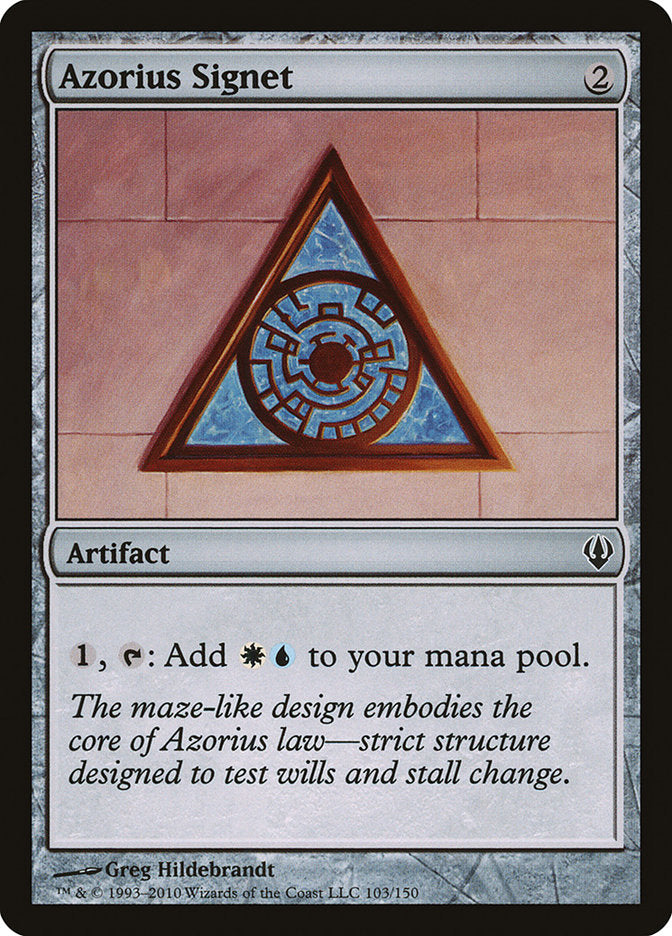Azorius Signet [Archenemy] MTG Single Magic: The Gathering | Red Claw Gaming
