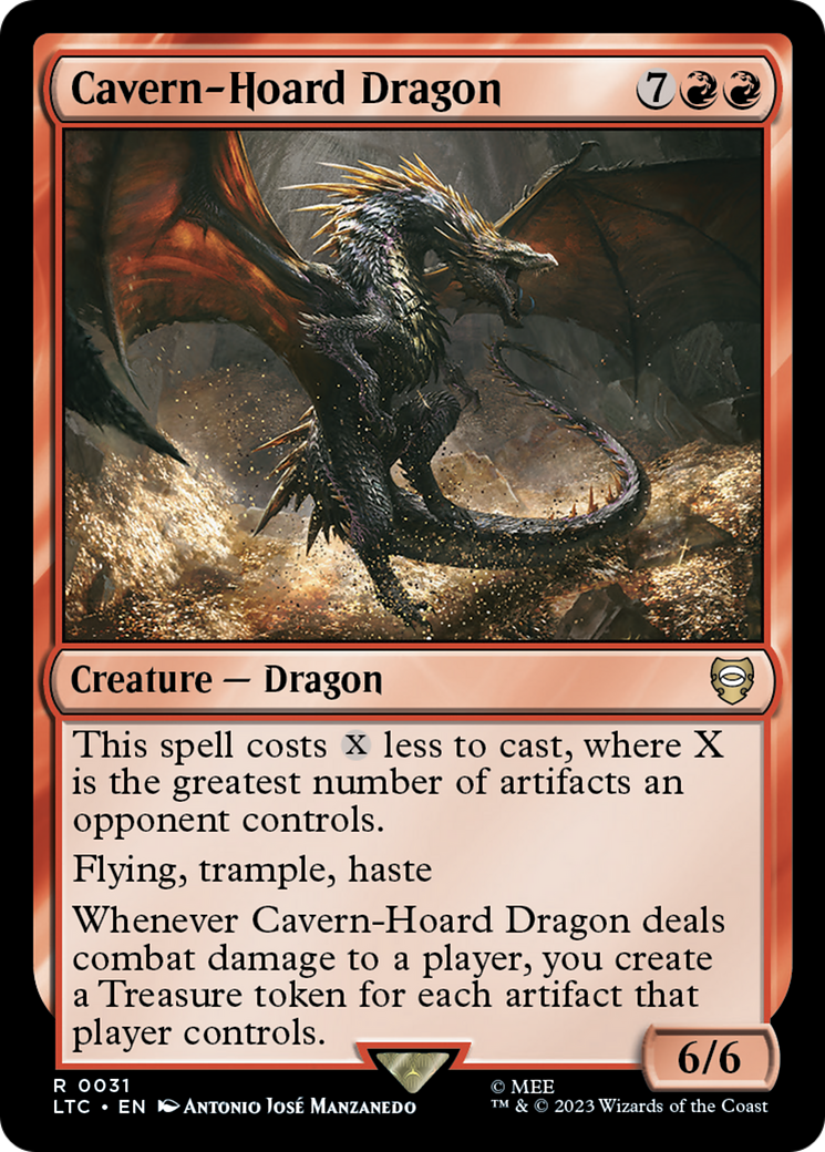 Cavern-Hoard Dragon [The Lord of the Rings: Tales of Middle-Earth Commander] MTG Single Magic: The Gathering | Red Claw Gaming