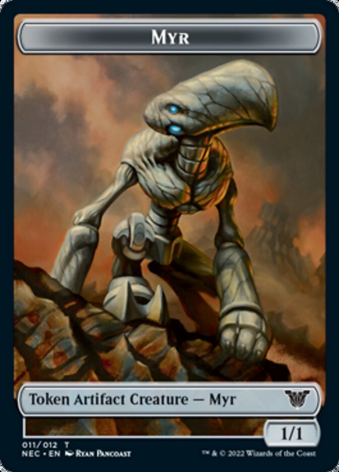 Myr // Spirit (002) Double-Sided Token [Kamigawa: Neon Dynasty Commander Tokens] MTG Single Magic: The Gathering | Red Claw Gaming
