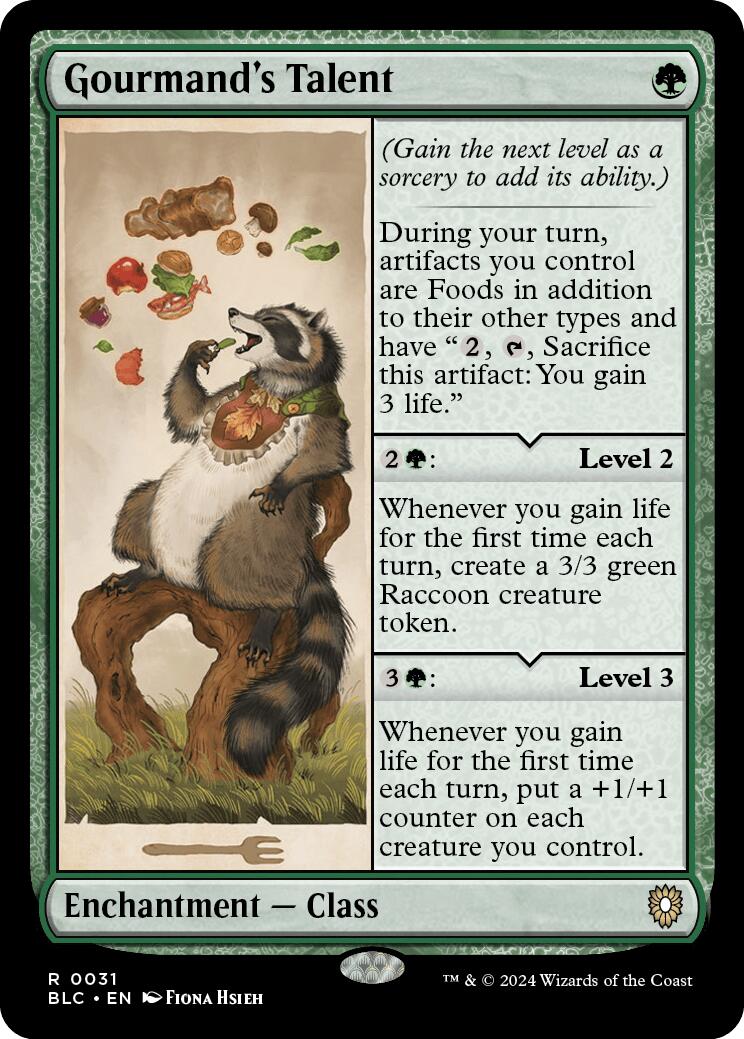 Gourmand's Talent [Bloomburrow Commander] MTG Single Magic: The Gathering | Red Claw Gaming