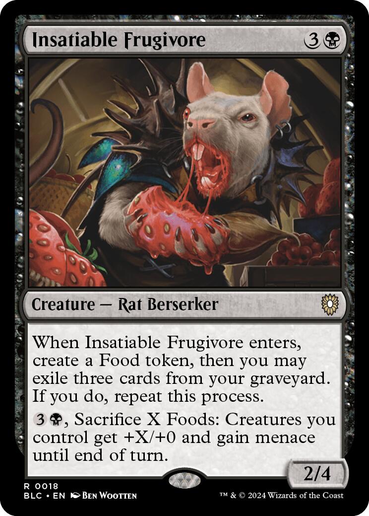 Insatiable Frugivore [Bloomburrow Commander] MTG Single Magic: The Gathering | Red Claw Gaming