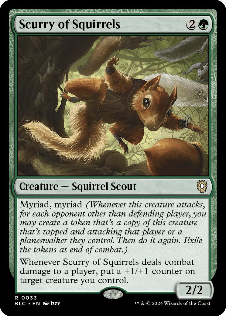 Scurry of Squirrels [Bloomburrow Commander] MTG Single Magic: The Gathering | Red Claw Gaming