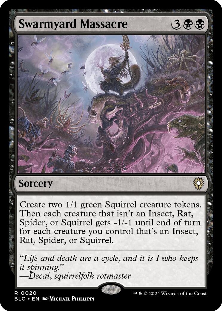 Swarmyard Massacre [Bloomburrow Commander] MTG Single Magic: The Gathering | Red Claw Gaming