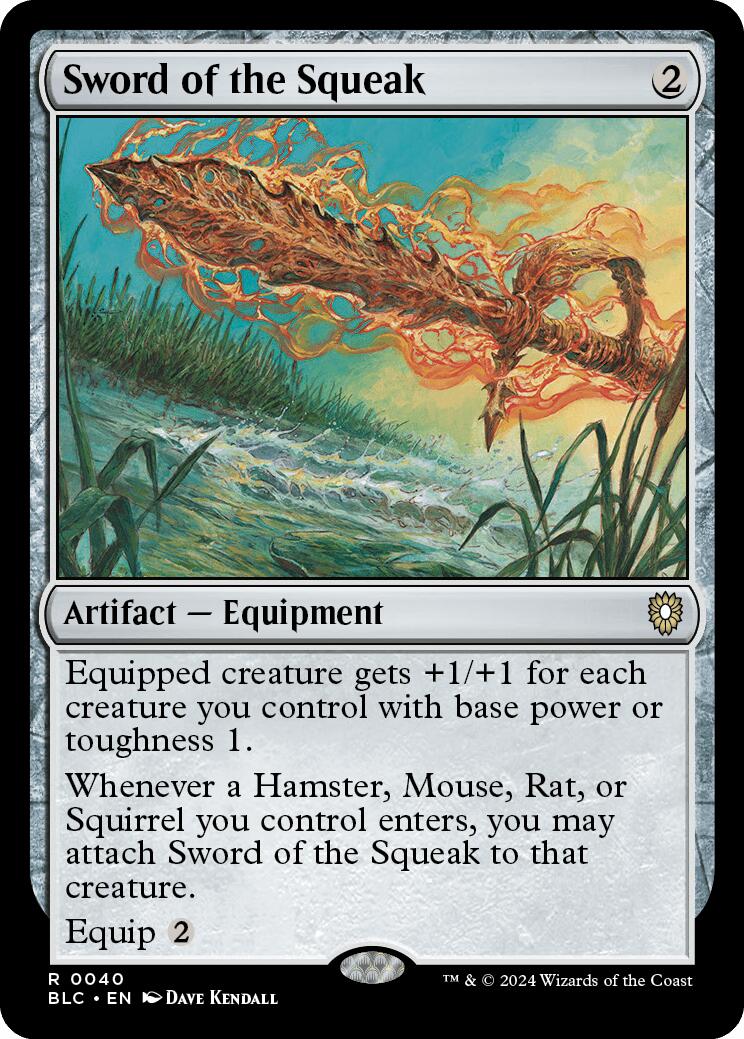 Sword of the Squeak [Bloomburrow Commander] MTG Single Magic: The Gathering | Red Claw Gaming