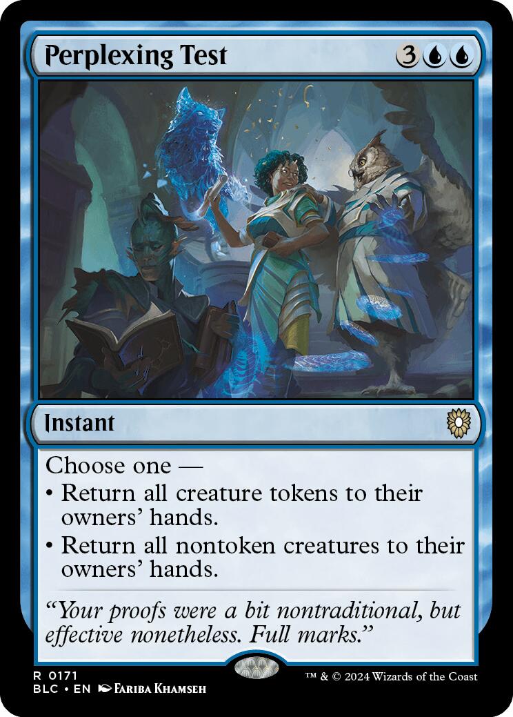 Perplexing Test [Bloomburrow Commander] MTG Single Magic: The Gathering | Red Claw Gaming