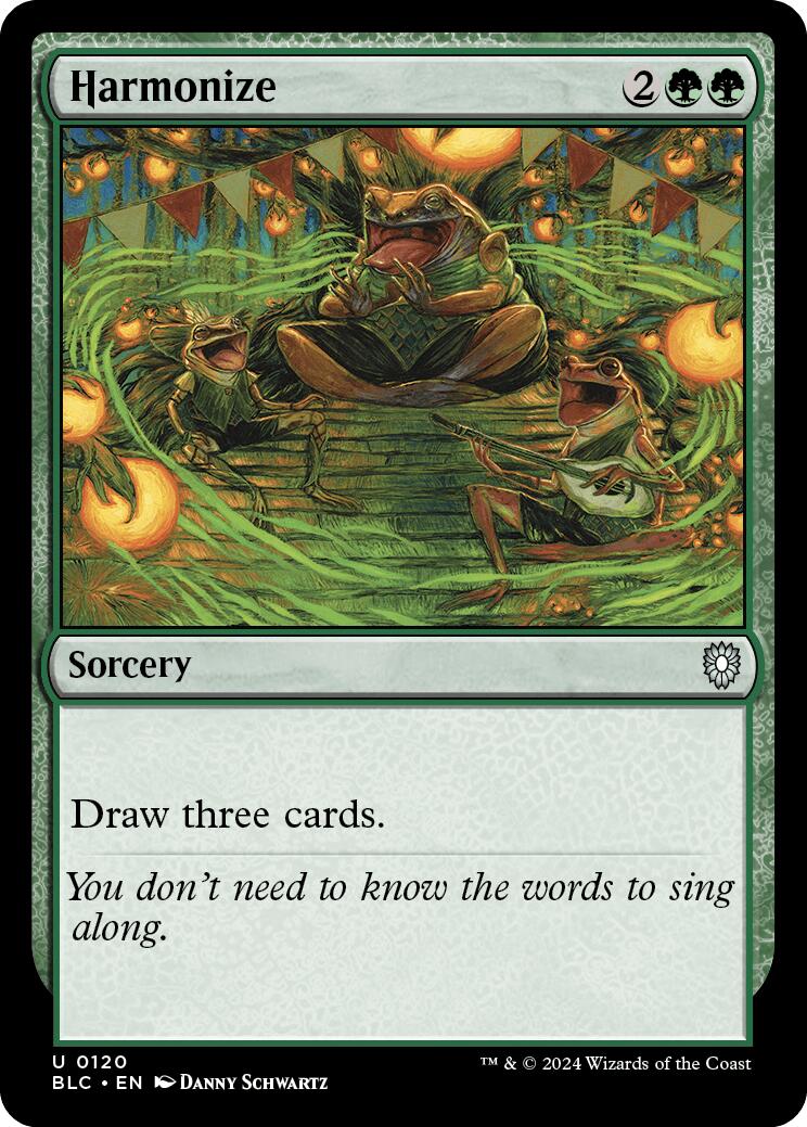 Harmonize [Bloomburrow Commander] MTG Single Magic: The Gathering | Red Claw Gaming