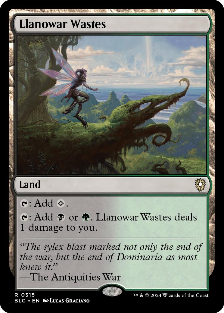 Llanowar Wastes [Bloomburrow Commander] MTG Single Magic: The Gathering | Red Claw Gaming