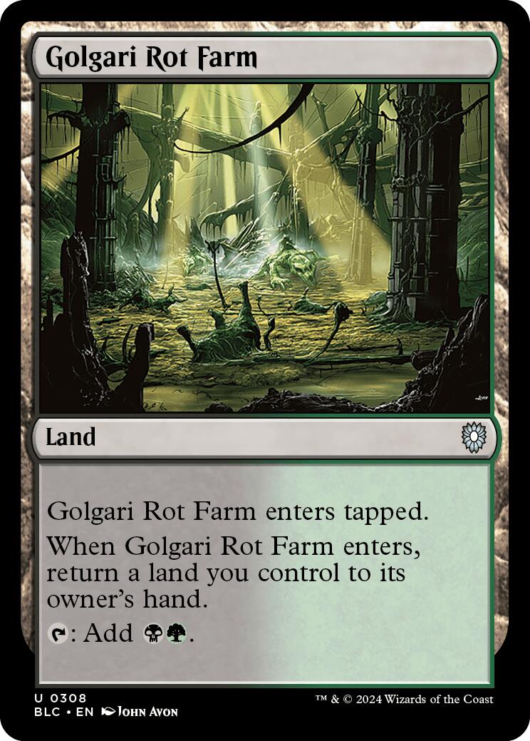 Golgari Rot Farm [Bloomburrow Commander] MTG Single Magic: The Gathering | Red Claw Gaming