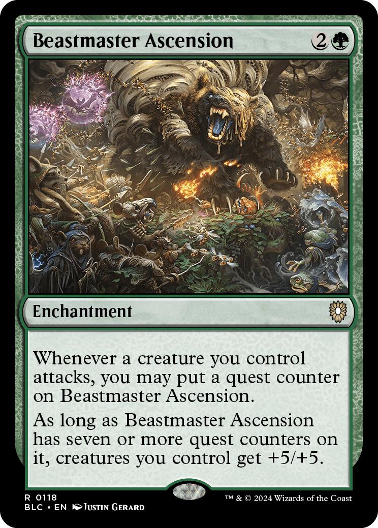 Beastmaster Ascension [Bloomburrow Commander] MTG Single Magic: The Gathering | Red Claw Gaming