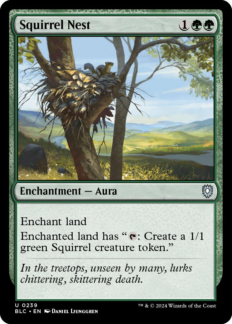 Squirrel Nest [Bloomburrow Commander] MTG Single Magic: The Gathering | Red Claw Gaming