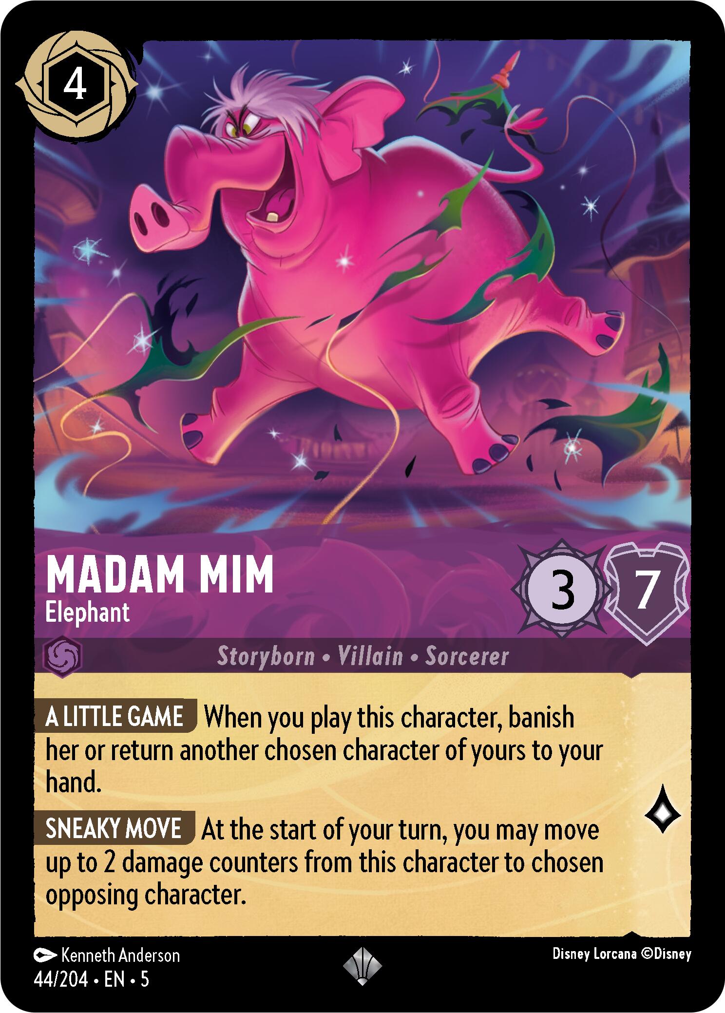 Madam Mim - Elephant (44/204) [Shimmering Skies] Lorcana Single Disney    | Red Claw Gaming