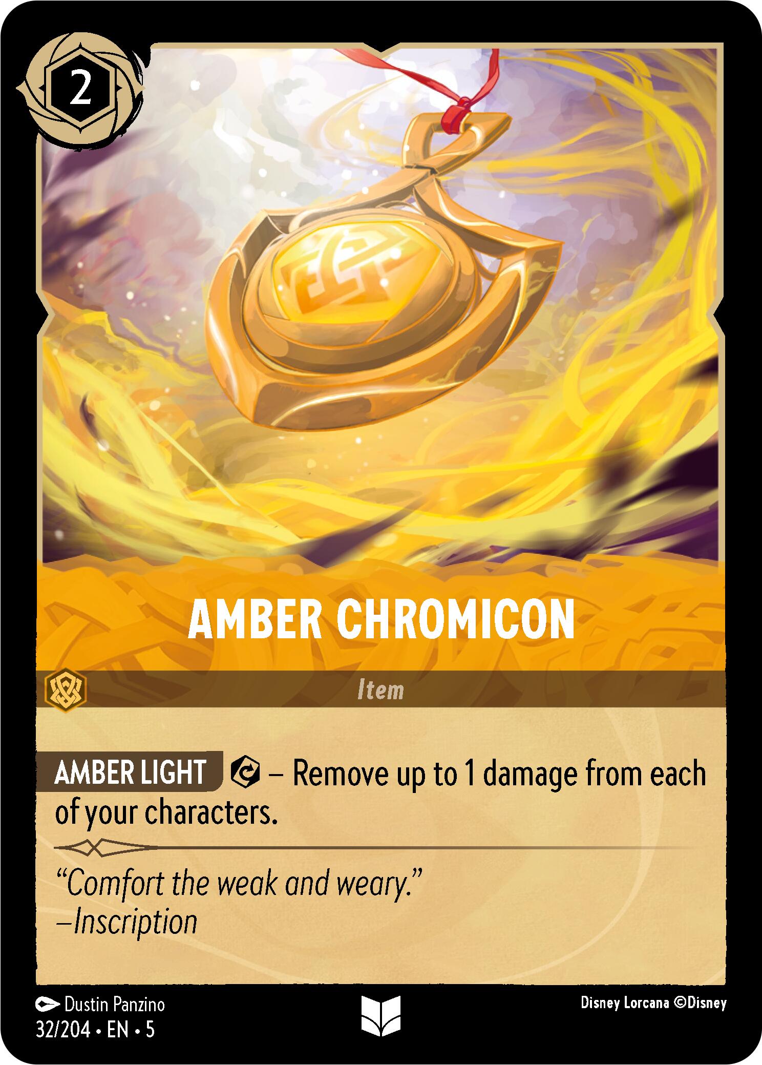 Amber Chromicon (32/204) [Shimmering Skies] Lorcana Single Disney    | Red Claw Gaming