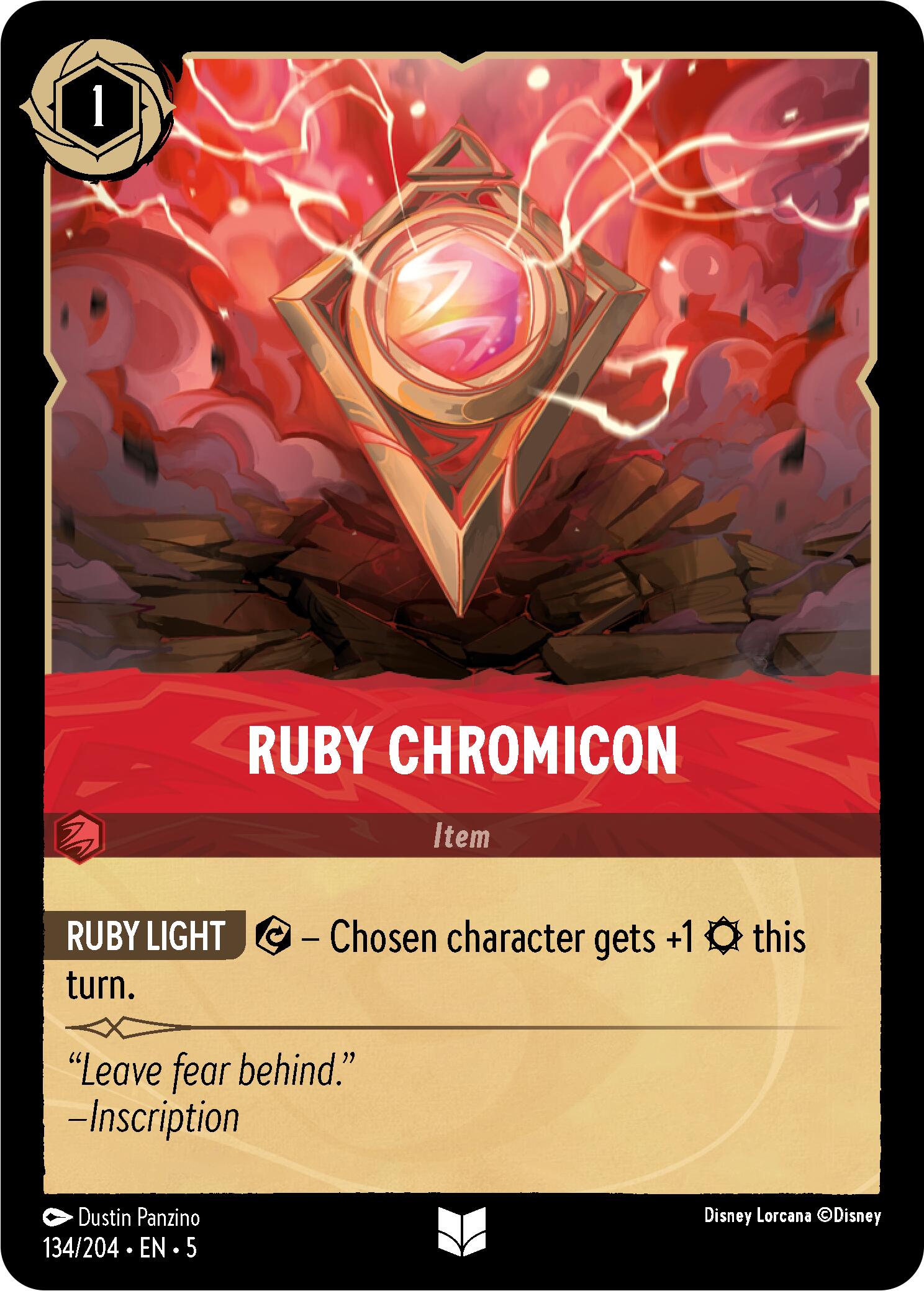 Ruby Chromicon (134/204) [Shimmering Skies] Lorcana Single Disney    | Red Claw Gaming